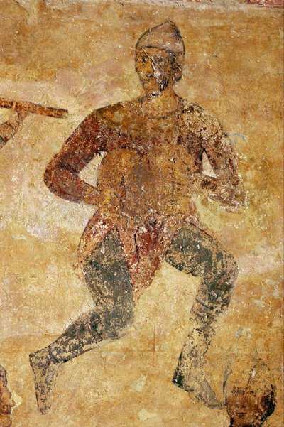 Musicians and Acrobats (detail) by Unbekannt Unbekannt